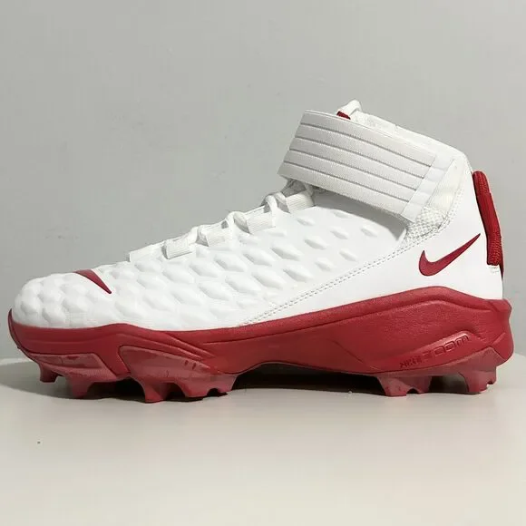 Nike Force Savage Pro 2 Shark “White Uni Red” Men’s Size 13.5 Football Cleats - Picture 4 of 8